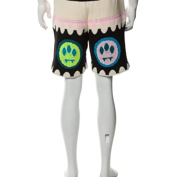 Barrow Printed Knit Jogger Shorts Men’s XS Designer Graphic